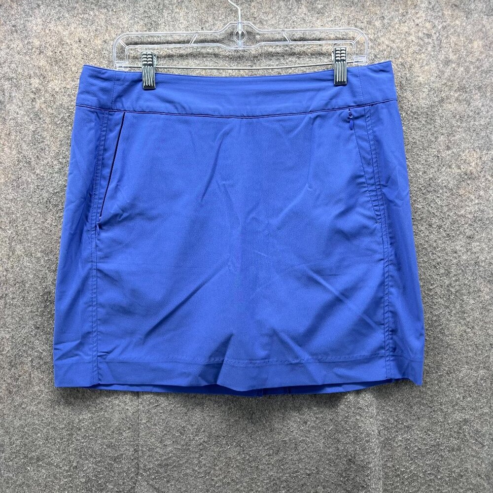 Zero Restriction Skirt Womens 10 Blue Athletic Training Knit Tennis Polyester